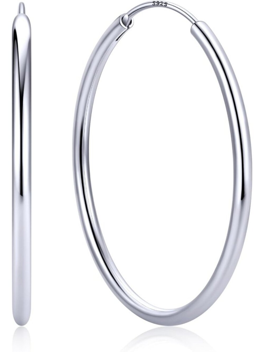 Stylish Sterling Silver Hoop Earrings for Women | Elegant Everyday Jewelry